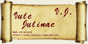 Vule Julinac vizit kartica